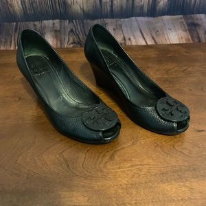 Tory Burch Open Toe Wedge